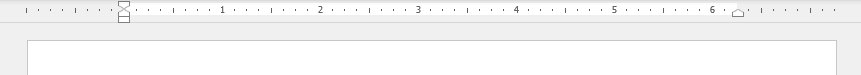 Horizontal ruler in Word